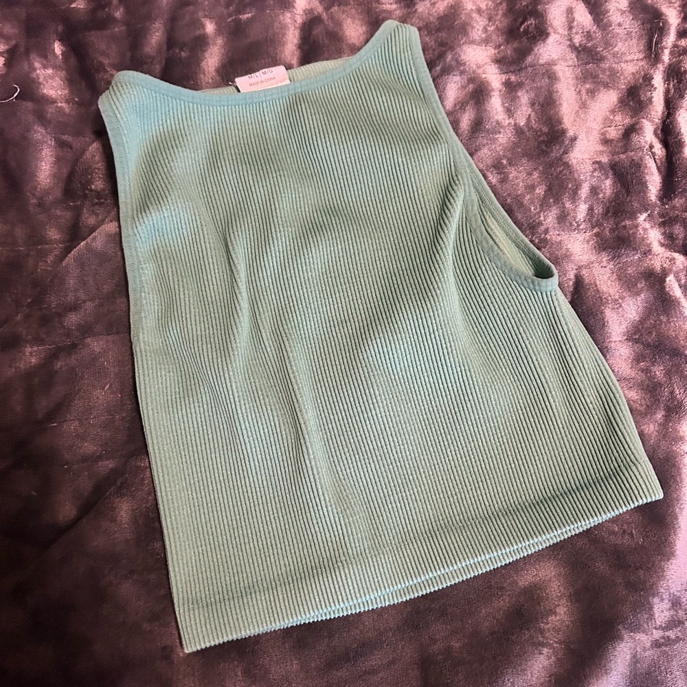 Cotton On Green Ribbed Tank Top